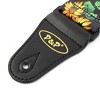 Unique Bargains Unique Bargains Faux Leather End Flower Print Electric Guitar Shoulder Strap with String - 2 of 4