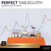 Plastic Tablecloth Disposable, Tablecloths for Rectangle Tables 54 inch. x 108 inch. Fits Tables Up to 8 Feet, Table Cloth for Party - SparkSettings - 3 of 4