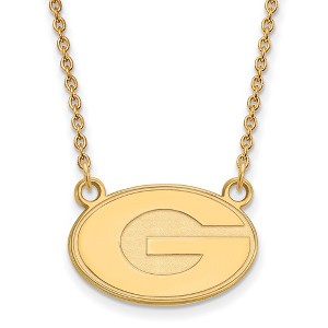 Black Bow Jewelry 14k Yellow Gold Georgia Bulldogs NCAA Necklace 18 Inch - 1 of 4