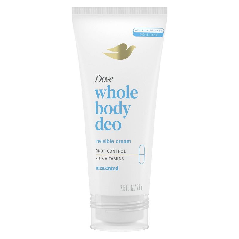 Dove Beauty Unscented Whole Body Deodorant Cream - 2.5 fl oz, 3 of 9