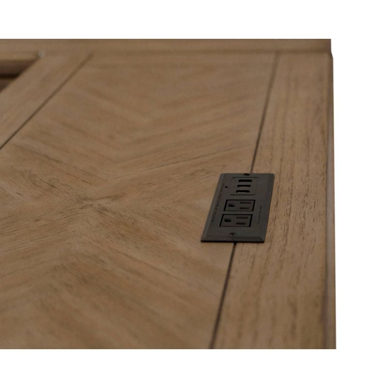 Bristol Traditional Wood Open L-Desk &#38; Return Light Brown - Martin Furniture, 6 of 9