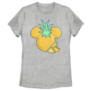 Women's Mickey & Friends Pineapple Logo T-Shirt - 1 of 4