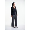 Avia Women’s Tailored Air Flow Crepe Darted Blazer – Semi-Fitted Business Jacket with Front Flap Pockets - Black, 10 - 3 of 4