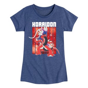 Girls' - Pokémon - Koraidon Legend Fitted Short Sleeve Graphic T-Shirt - 1 of 4