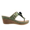 GC Shoes Flora Flower Comfort Slide Wedge Sandals - 2 of 4