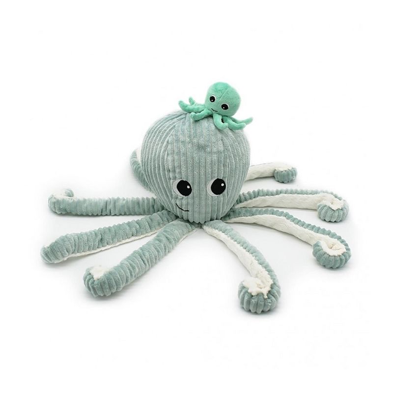 TriAction Toys Les Delingos Ptipotos Mom and Baby Octopus Plush | Mint, 1 of 4