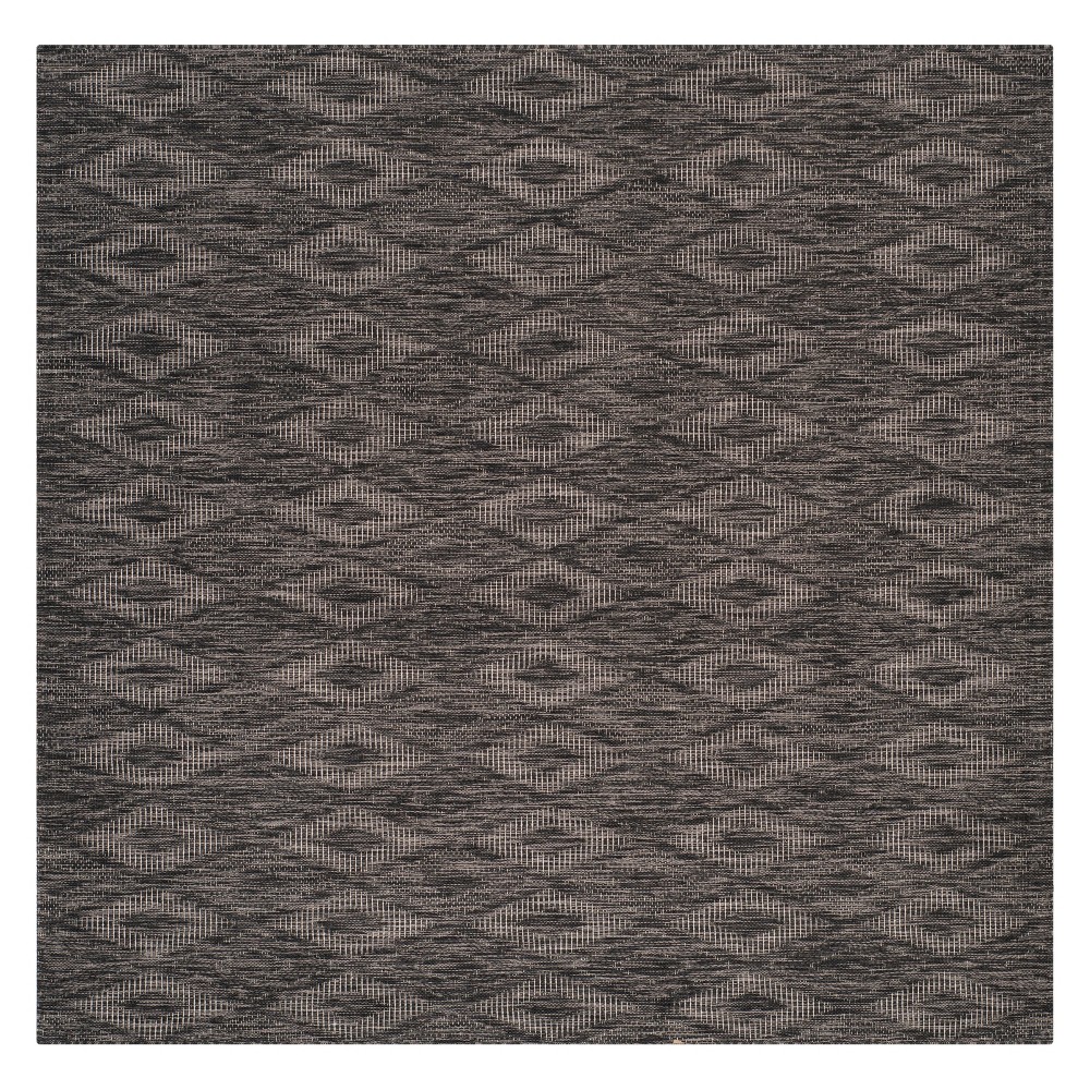  x 6'7in Bolton Square Outdoor Rug Black