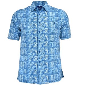 Weekender Men's Mariana Hawaiian Print Short Sleeve Shirt - 1 of 3