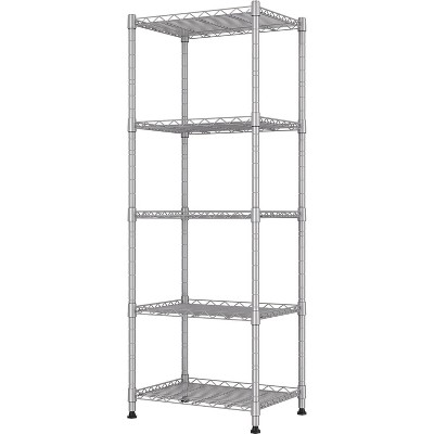5-Wire Shelving Metal Storage Rack Adjustable Shelves,Standing Storage Shelf Units
