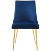 Modway Viscount Modern Accent Performance Velvet Dining Chair - Navy - 4 of 4