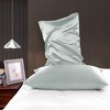 PiccoCasa Luxury Smooth Satin Hidden Zipper Closure Pillowcases 2 Pcs - 3 of 4