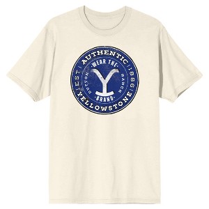 Yellowstone Wear the Brand Logo Men's Natural Ground T-shirt - 1 of 2