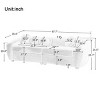 87.7" Modern Curved Couch Sofa,Upholstered Couch With 5 Decorative Throw Pillows,Teddy Boucle Sofa For Living Room,Office,Apartment-Cuddlewood - 4 of 4