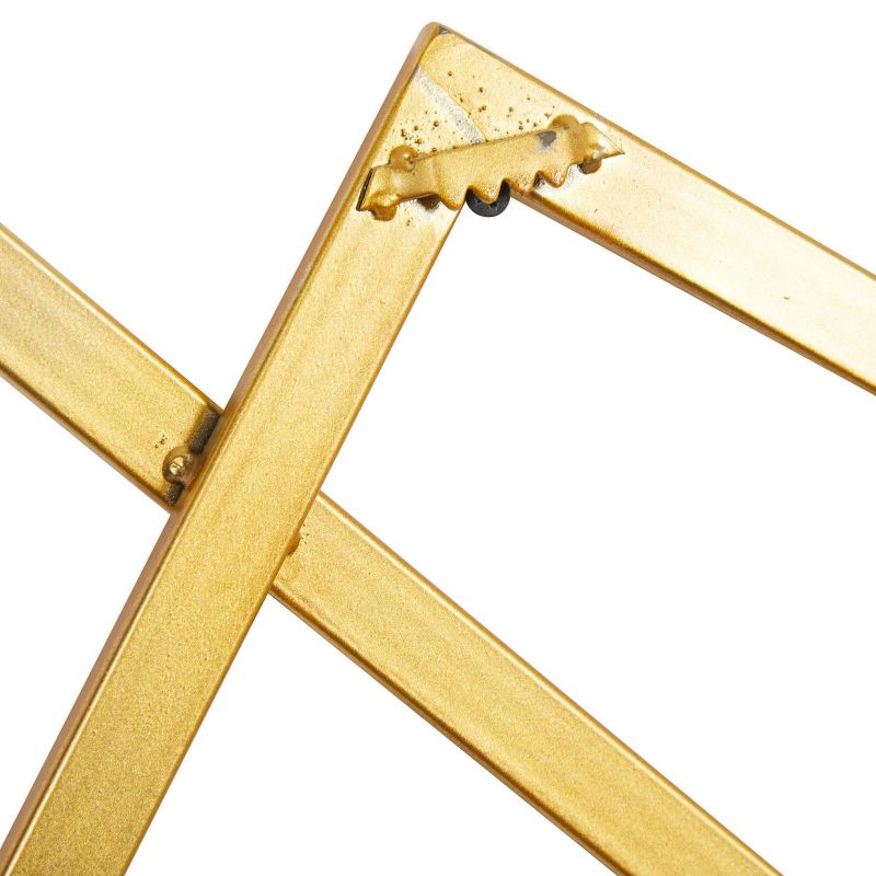 Metal Geometric Overlapping Square Wall Decor Gold - CosmoLiving by Cosmopolitan, 3 of 18