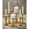 tagltd Vanessa Gold Aluminum Taper Candle Holder Candlestick Large 3.0L x 3.0W x7.0H - 2 of 2