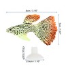 Unique Bargains Aquarium Glowing Decoration Artificial Fish Ornament with Suction Cup Yellow Orange 1 Pcs - 4 of 4