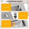 Stainless Steel Freestanding Utility Sink with Hot/Cold Pull-Out Faucet, Single-Bowl Prep Sink for Kitchen, Bar, Garage, Backyard, Laundry - 3 of 4