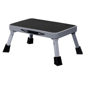 Itopfox Foldable RV Step Stool - Sturdy Metal 1-Step Ladder with Non-Slip Platform & Rubber Feet, Supports 500 lb, Portable for Indoor/Outdoor Use - 1 of 4
