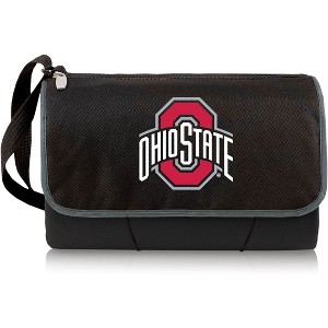 NCAA Ohio State Buckeyes Blanket Tote Outdoor Picnic Blanket - Black - 1 of 4