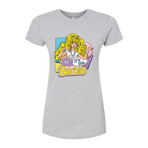 Women's - Barbie - Hi Its Me Fitted Graphic T-Shirt - 1 of 2