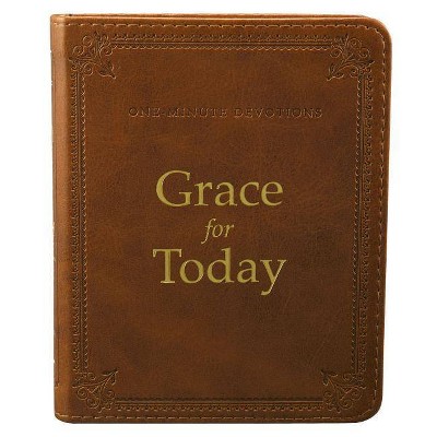 One Minute Devotions Grace for Today LuxLeather - (Leather Bound)