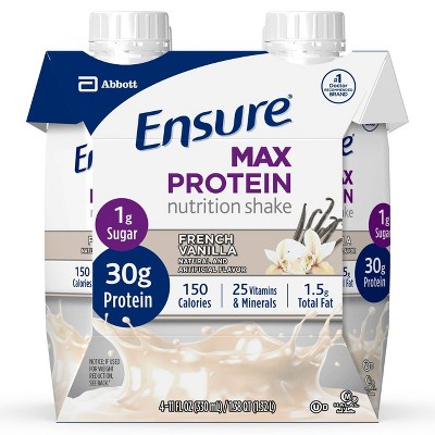 Ensure Max Protein Nutritional Shake - Vanilla - 4ct/44 fl oz