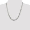 Black Bow Jewelry Mens 8.25mm Sterling Silver Solid Flat Cuban Anchor Chain Necklace - 3 of 4