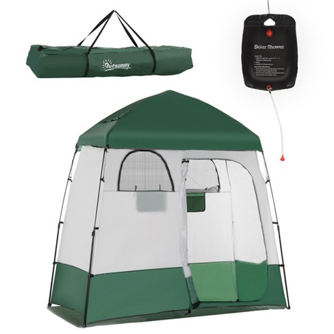 2 room shower outlet tent