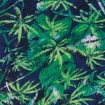 navy palm print