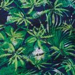 navy palm print