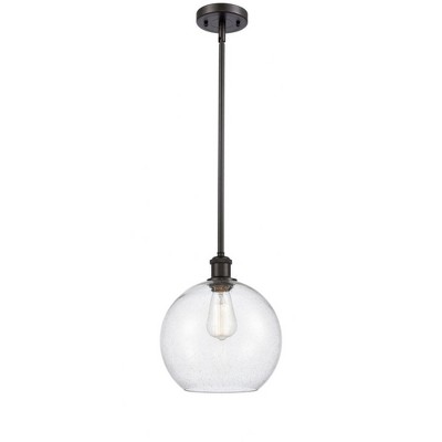 Athens - 1 Light Stem Hung Mini Pendant In Industrial Style-13 Inches Tall and 10 Inches Wide