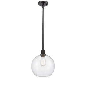 Athens - 1 Light Stem Hung Mini Pendant In Industrial Style-13 Inches Tall and 10 Inches Wide - 1 of 1