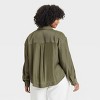Women's Long Sleeve Button-Down Cropped Utility Shirt - A New Day™ - 2 of 3