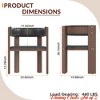 Kitchen Dining Chair Set of 2,Modern Kitchen Chairs w/ Wood Frame & Curved Backrest - 2 of 4