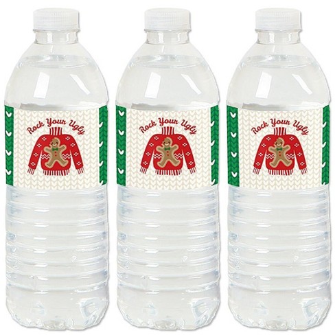 Big Dot Of Happiness Ugly Sweater - Holiday And Christmas Party Water ...