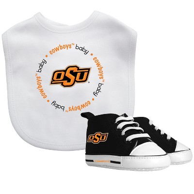 Baby Fanatic 2 Piece Bid and Shoes - NCAA Oklahoma State Cowboys - White Unisex Infant Apparel