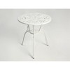 DOMETOUR Best Choice Products 3-Piece Outdoor Rust-Resistant Cast Aluminum Patio Bistro Set  white - 3 of 4