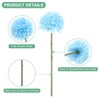 Unique Bargains Plastic Silk Durable Artificial Chrysanthemum Ball Flowers 11" - 2 of 4