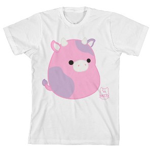 Squishmallows Patty Crew Neck Short Sleeve Youth White T-shirt - 1 of 3