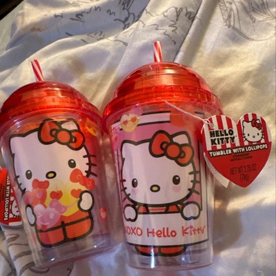 Sanrio Hello Kitty Dome Tumbler With Lollipops. NWT