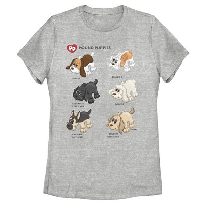 Women's Pound Puppies Puppy Chart T-shirt : Target