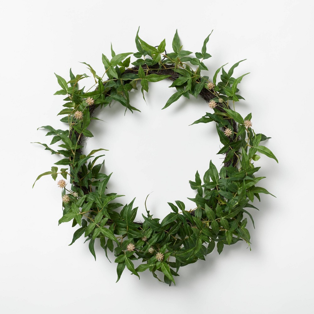 Threshold Designed With Studio McGee Asymmetrical Wreath 22  Inch