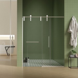 VYNXARIA 56"-60"W*70"H Frameless Shower Door,Sliding Shower Door, Premium 5/16"(8mm) Thick Tempered Glass Shower Enclosure£¬Brushed Nickel Finished - 1 of 4