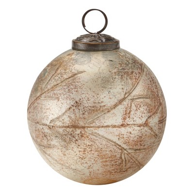 tagltd Vine Cut Glass Ornament 4 Inch
