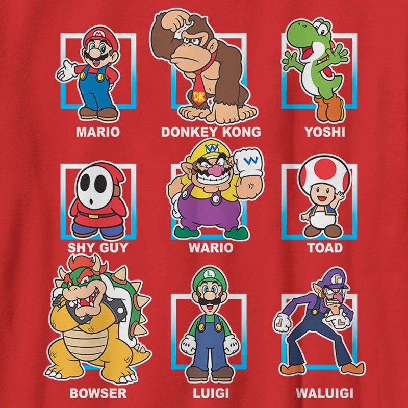 Boy's Nintendo Super Mario Bros. Character Lineup T-Shirt, 2 of 5