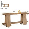 Tribesigns 2-Tier Narrow Long Console Table - 3 of 4