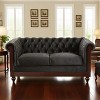 KTMBDW Accent Sofa, Chesterfield Loveseat Modern Velvet Couch Upholstered Sofa with Tufted Back for Living Room - 3 of 4