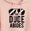 Women's - The Big Lebowski - The Dude Abides Cropped Graphic Hoodie - 2 of 3