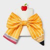 Teacher Pencil Hair Bow Clip - Yellow - 2 of 3