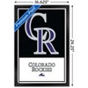 Trends International MLB Colorado Rockies - Logo 22 Framed Wall Poster Prints - 3 of 4